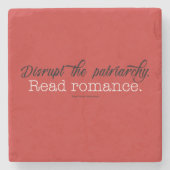 ロマンスを読まれる家父長制を破壊して下さい。 コースターに投石して下さい ストーンコースター (正面)