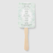 ロマンスグリーン結婚リー結婚式 プログラム ハンドファン (裏面)