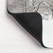 ロマンスセントラル・パークの冬-弓橋 マウスパッド (コーナー)