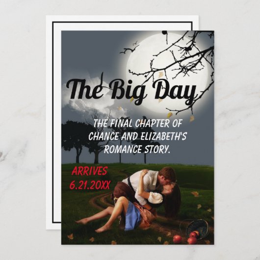 ロマンスノベルスタイル 招待状 (正面/裏面)