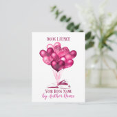 ロマンスブックローンチパーティーはがき招待状 インビテーションポストカード (スタンド正面)