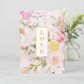 *~ロマンスボウAR26フラワーQR RSVPの結婚Invita 招待状 (スタンド正面)