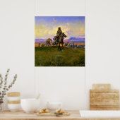 「ロマンスメーカーズ」チャールズ・M・ラスによる西部芸術 ポスター (キッチン)