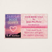 ロマンスライター作家ブックプロモーションピンクハート (正面)