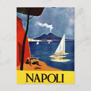 ロマンスヴィンテージのNapoli旅行愛 ポストカード