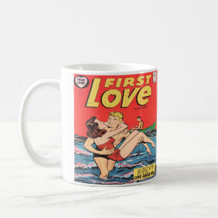 ロマンスヴィンテージ漫画ブックデザインコーヒーマグカップ コーヒーマグカップ