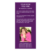 ロマンス作家ブックカバー |作家の写真の戻り ラックカード (裏面)