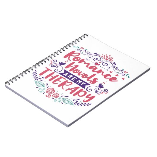 ロマンス小説が私のセラピー ノートブック (左側)