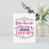 ロマンス小説が私のセラピー ポストカード (スタンド正面)