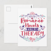 ロマンス小説が私のセラピー ポストカード (正面/裏面)