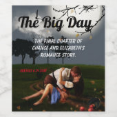 ロマンス小説スタイル結婚ズ ワインラベル (シングルラベル)