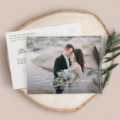 ロマンス愛と感謝していはっき 案内ポストカード