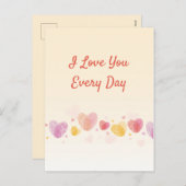 ロマンス指紋愛ハート シーズンポストカード (正面/裏面)