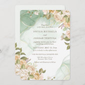 ロマンス結婚式招待状 招待状 (正面/裏面)