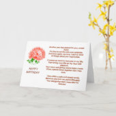 ロマンス誕生日の詩のグリーティングカード カード (黄色い花)