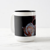 ロマンス-スカルおよびモモは上がりました ツートーンマグカップ (正面左)