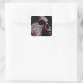 ロマンス – スカル&ピーチバラ スクエアシール (バッグ)