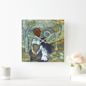 ロマンス スクエア壁時計 (ホーム)