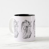 ロマンス&ハートフェルトキススケッチ ツートーンマグカップ (正面左)