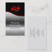 ロマンス·マッチメーカー、モノグラム、赤いスウーシュ 名刺 (正面/裏面)