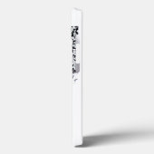 ロマンス/ロマンチック愛好家白黒レッドモノグラム Case-Mate iPhoneケース (裏面 / 左)