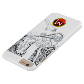 ロマンス/ロマンチック愛好家白黒レッドモノグラム Case-Mate iPhoneケース (底面)