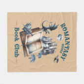 ロマンタシーリーダードラゴンブッククラブキャッスル フリースブランケット (正面(横))