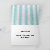 ロマンチおもしろいックのバレンタインデー シーズンカード (内部)