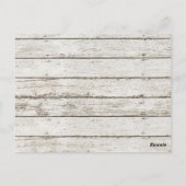 ロマンチエレガントックなシーシェルビーチ結婚式感謝していユー ポストカード (裏面)