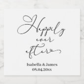 ロマンチエレガントックの後ずっと楽し結婚く リキュールボトルラベル (シングルラベル)