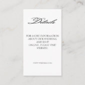 ロマンチエレガントック書道写真結婚詳細 エンクロージャーカード (正面)