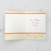 ロマンチエレガントックI Love You Valentine's Dayハート カード (内部)