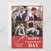 ロマンチエレガントャレンティネスのカップル4写真 シーズンカード (正面)