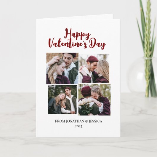 ロマンチエレガントャレンティネスのカップル4写真 シーズンカード (正面)