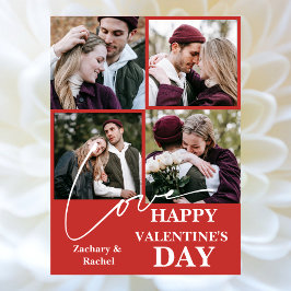 ロマンチエレガントャレンティネスのカップル4写真 シーズンカード