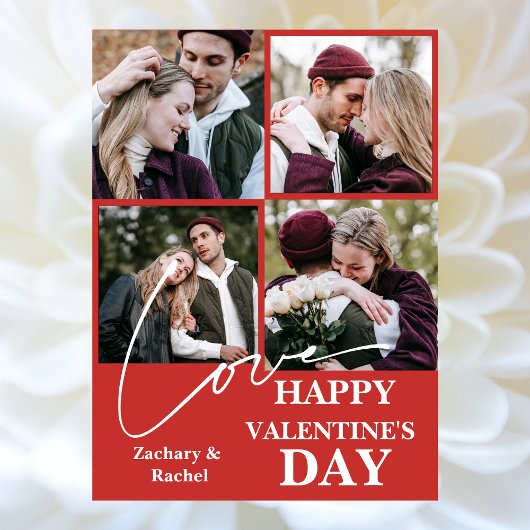 ロマンチエレガントャレンティネスのカップル4写真 シーズンカード