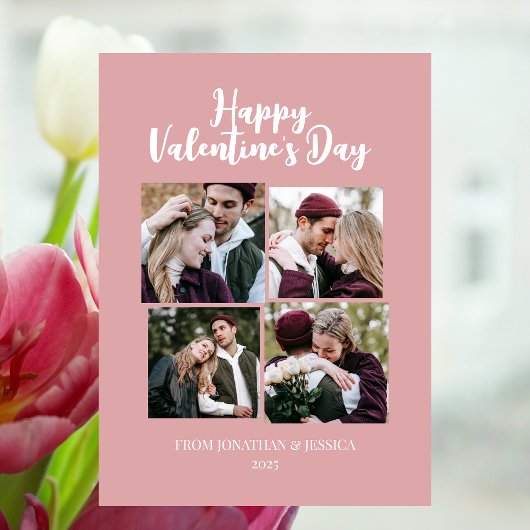 ロマンチエレガントャレンティネスのカップル4写真 シーズンカード