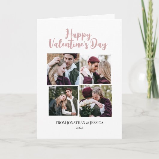 ロマンチエレガントャレンティネスのカップル4写真 シーズンカード (正面)