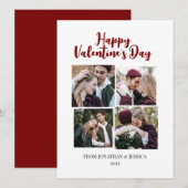 ロマンチエレガントャレンティネスのカップル4写真 シーズンカード (正面/裏面)