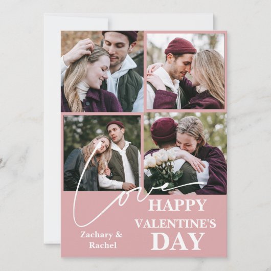 ロマンチエレガントャレンティネスのカップル4写真 シーズンカード (正面)