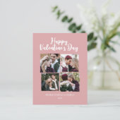 ロマンチエレガントャレンティネスのカップル4写真 シーズンポストカード (スタンド正面)