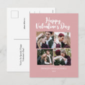 ロマンチエレガントャレンティネスのカップル4写真 シーズンポストカード (正面/裏面)