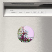 ロマンチカ フラワースワール パンジー 紫 リラックマ マグネット (インサイチュ (食洗機))