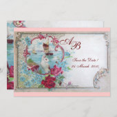 ロマンチカ モノグラム 招待状 (正面/裏面)