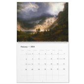 ロマンチシズムの絵画で有名な芸術的画家 カレンダー (2月 2026)