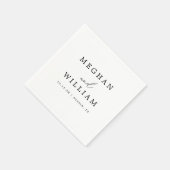 ロマンチシンプルックな結婚書道 スタンダードカクテルナプキン (角)