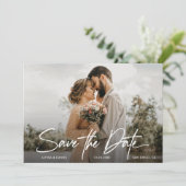 ロマンチシンプルック2写真QRコード結婚のウェブサイト 招待状 (スタンド正面)