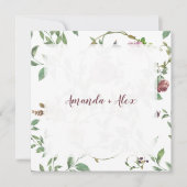 ロマンチッカラフルク&陽気なフローラデザイン 招待状 (正面)