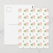 ロマンチックсなユータスの花 ポストカード (正面/裏面)