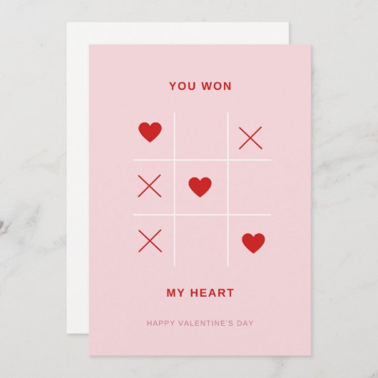 ロマンチックあなたが私のハートバレンタインデーのカードを獲得 シーズンカード (正面/裏面)
